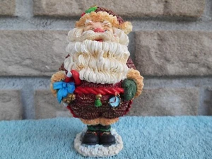 Estatuilla Vintage Crinkle Claus de Santa por Possible Dreams CINTURÓN DE JUGUETES. - Imagen 1 de 10