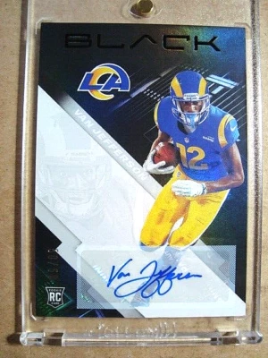 2020 Van Jefferson Panini Black Rookie Autograph RC 50/50 MINT 🔥🔥 - Image 1 of 2