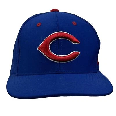 Chicago Cubs Hat MLB Blue New Era Size Medium Hat Zephyr Fitted Baseball Cap - Image 1 of 4