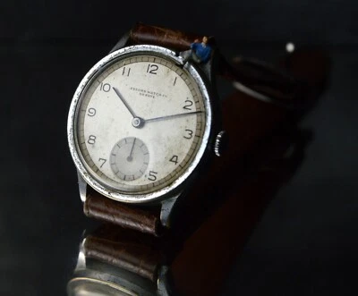 RECORD WATCH CALATRAVA OROLOGIO VINTAGE 33MM WATCH UHR MONTRE FINE ORIGINAL DIAL - Immagine 1 di 4
