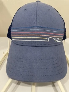 Vineyard Vines Trucker Hat Cap Blue Multi Colored Stripe Whale Mesh Back - Picture 1 of 8
