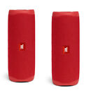 JBL Flip 5 Red Portable Bluetooth Speaker Pair Bundle