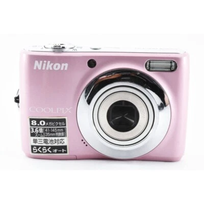 Nikon COOLPIX L21 Digital Camera 8MP 3.6x Optical Zoom Image Stabilization Pink - Image 1 of 4