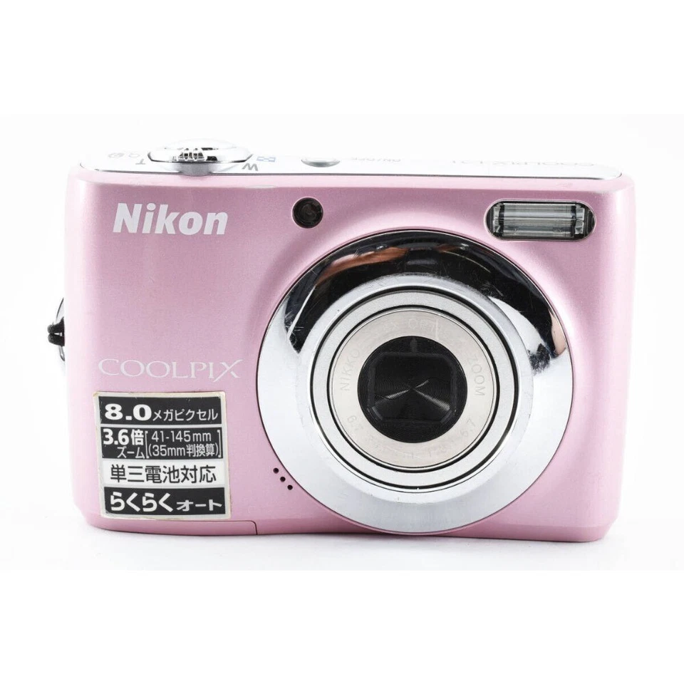 Nikon COOLPIX L21 Digital Camera 8MP 3.6x Optical Zoom Image Stabilization Pink - Image 1 of 4