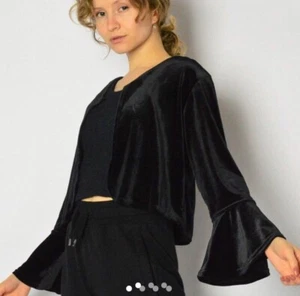 Vintage Velvet Bell Sleeve Cardigan - Picture 1 of 4