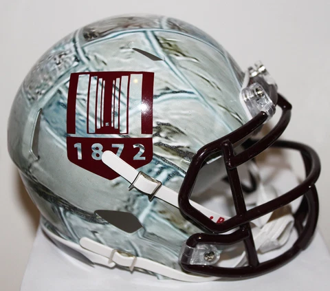2013 Virginia Tech Hokies Hokie Stone Pilars Riddell Mini Helmet vs GTw/wo Visor Cover