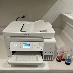 Epson EcoTank Printer ET-3760Wireless All-in-One Supertank Scan Copy Wifi white - Picture 1 of 2