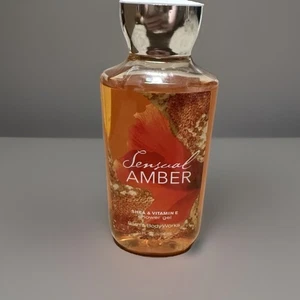 NEW Bath & Body Works Sensual Amber Shower Gel 10 oz Shea Vitamin E Retired - Picture 1 of 5