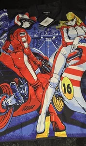 NWT! Brandmakers Group Ikigai Anime Riders Button Up Shirt Mens Small AOP Print! - Picture 1 of 8