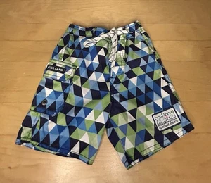 Boys Swim Trunks Geometric Pattern Size Small (3T) - Picture 1 of 2