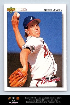 1992 Upper Deck BASEBALL #475 Steve Avery - Image 1 of 2