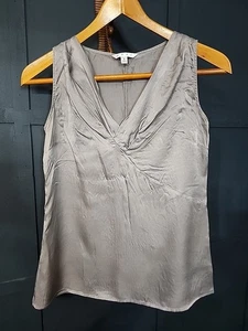 Cabi 100% Silk Tank, Small, Gray - Picture 1 of 7