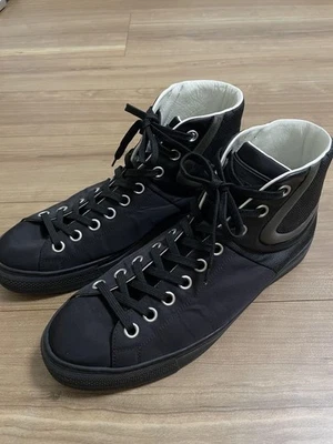 Louis Vuitton Damier Graphite High Cut Sneakers Black US 9.0 Excellent Used No - Image 1 of 4