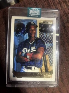 2024 Archives Signature Series Topps Gold Auto Eric Davis # 1 Of 3 - Picture 1 of 3