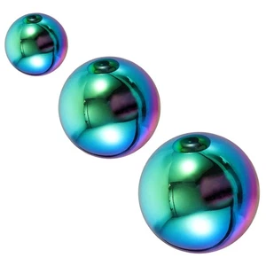 3 Piezas Bolas Decorativas de Acero Inoxidable Decoraciones de Primavera Adorno Interior - Imagen 1 de 12