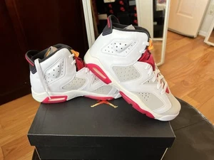 Nike Air Jordan 6 Retro Liebre Gris Blanco GS Talla 6.5Y 384665 062 Nuevo en caja DS - Imagen 1 de 7