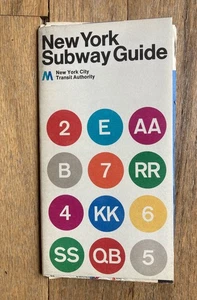 1972 NYC New York Subway Map MINT Massimo Vignelli MoMA Museum of Modern Art - Picture 1 of 9