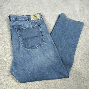 Polo Ralph Lauren Jeans Mens 42x32 Blue Denim Straight Leg Classic Medium Wash - Picture 1 of 8