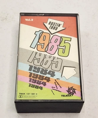 Bustin' Thru 1985 Vol.1 Vol.2 Various Artists Double Album Cassette Tape Telmak - Image 1 of 4