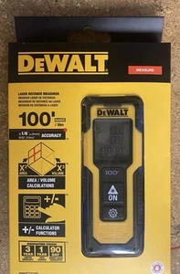 Dewalt 100ft Laser Distance Measurer (DWHT77100) New - Afbeelding 1 van 6
