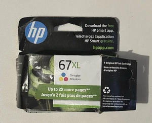 HP 67XL Tri Color Tintenpatronen Original Offener Karton Ablaufdatum (3/2027) - Bild 1 von 5