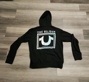 Sudadera con capucha True Religion cremallera para hombre grande gira mundial moda para los sentidos Buda - Imagen 1 de 8