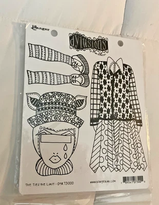 Sello adhesivo Ranger Dylusions Dyan Reaveley DYR73000 The Ties the Limit Foto 1 de 2