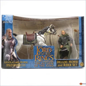 El Señor de los Anillos Legolas con Caballo de lujo caballo y jinete conjunto por Toybiz - Imagen 1 de 4