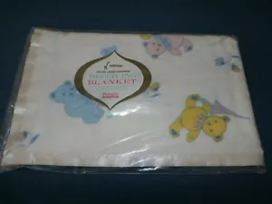 Penney's ToddleTime Baby Empfangsdecke Vintage Neu aus altem Lagerbestand Teddybär JCP 30x40 - Bild 1 von 2