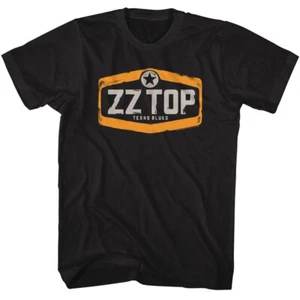 ZZ Top Texas Blues Insignia Para Hombre Camiseta Banda de Música Rock Merch - Imagen 1 de 5