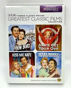 SEALED NEW TCM DVD BROADWAY MUSICALS 4 FILM SET KISS ME KATE SHOW BOAT + 2 MORE - Imagen 1 de 2