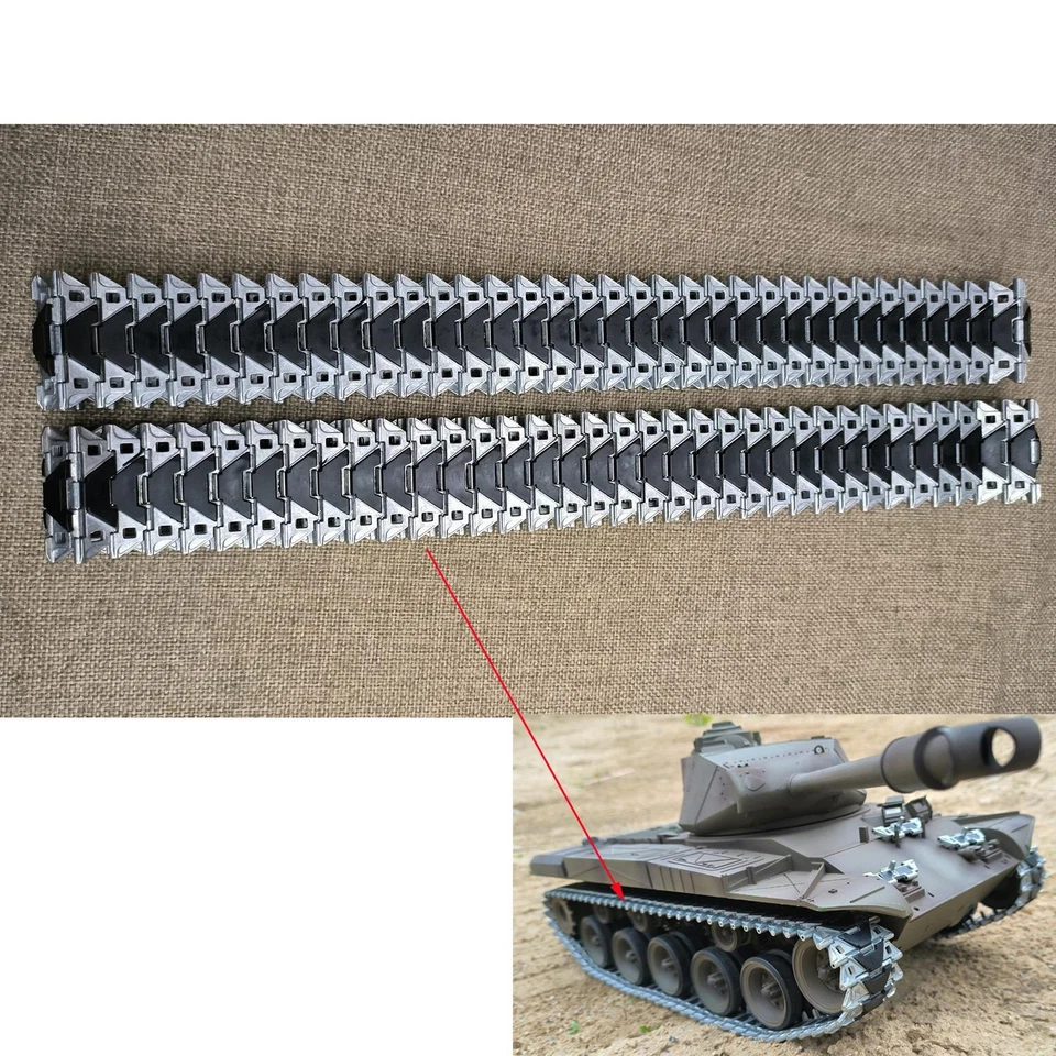 RC Tank Upgrade Tracks for 1/16 Heng Long Walker Bulldog RC Tank 3839 Accessory - Image 1 of 4