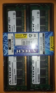 A-Tech 2GB 2 x 1GB PC3200 DDR 400 MHz Desktop DDR1 DIMM 184-Pin Memory RAM 2G 1G - Picture 1 of 2