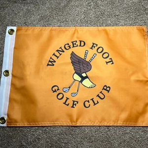 WINGED FOOT GOLF CLUB PGA TOUR PIN FLAG WITH GROMMETS FREE SHIPPING USGA OPEN - Picture 1 of 2