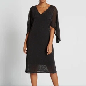 ModCloth Promised You Heaven Mesh Midikleid - Schwarz (Größe XS) - Bild 1 von 6