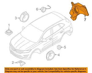 FORD OEM 17-19 MKC Instrument Panel Sound System-Woofer GJ7Z18C804A - Bild 1 von 2