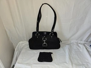 Vintage Y2K Nine West Handtasche mit passender Geldbörse, Gebrauchsspuren am Boden & Griffen - Bild 1 von 17