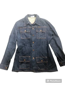 Vintage MAVERICK Blue Bell Blue Denim Trucker Jean Jacket Size L - Picture 1 of 2