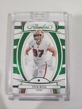 Nick Bosa 49ers 2022 Panini Flawless No.64 3/5 Emerald Gem SSP Single Card