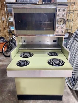 1960's MCM Sears Kenmore Stove, Green, Duel-Oven - Image 1 of 4