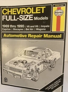 1969-1990 Haynes Chevrolet Full Size Model Automotive Repair Manual #704 - Picture 1 of 2