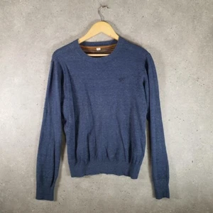 Diesel Logo Knitted Sweater Blue Large L Youth Crewneck Pull Over Jumper Summer - Picture 1 of 8