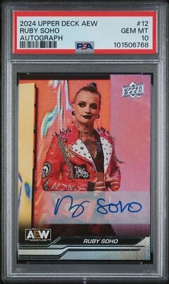 2024 AEW Upper Deck #12 Ruby Soho Autograph PSA 10 POP 1 - Image 1 of 2