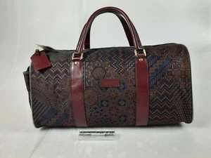 Borsone Unisex - Tecnofibre/Pelle - Bordeaux - 9016 - Lancetti - Picture 1 of 7