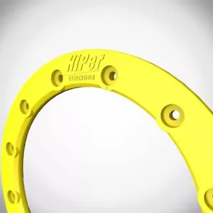 Hiper Racing CF1 Tech 3 Rear Replacement 8 Inch 8" Beadlock Wheel Ring Yellow - Picture 1 of 1