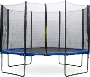 Trampolin 427 cm Gartentrampolin Kindertrampolin Outdoor Komplettset Set Blau - Bild 1 von 2