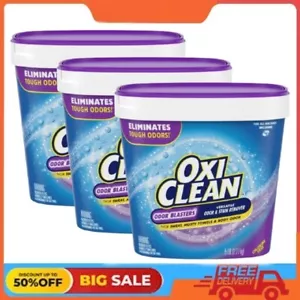 3 packs OxiClean Odor Blasters Versatile Odor & Laundry Stain Remover Powder 5lb - Picture 1 of 12