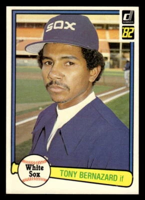 1982 Donruss Tony Bernazard #143 Chicago White Sox Low Grade Card - Image 1 of 2