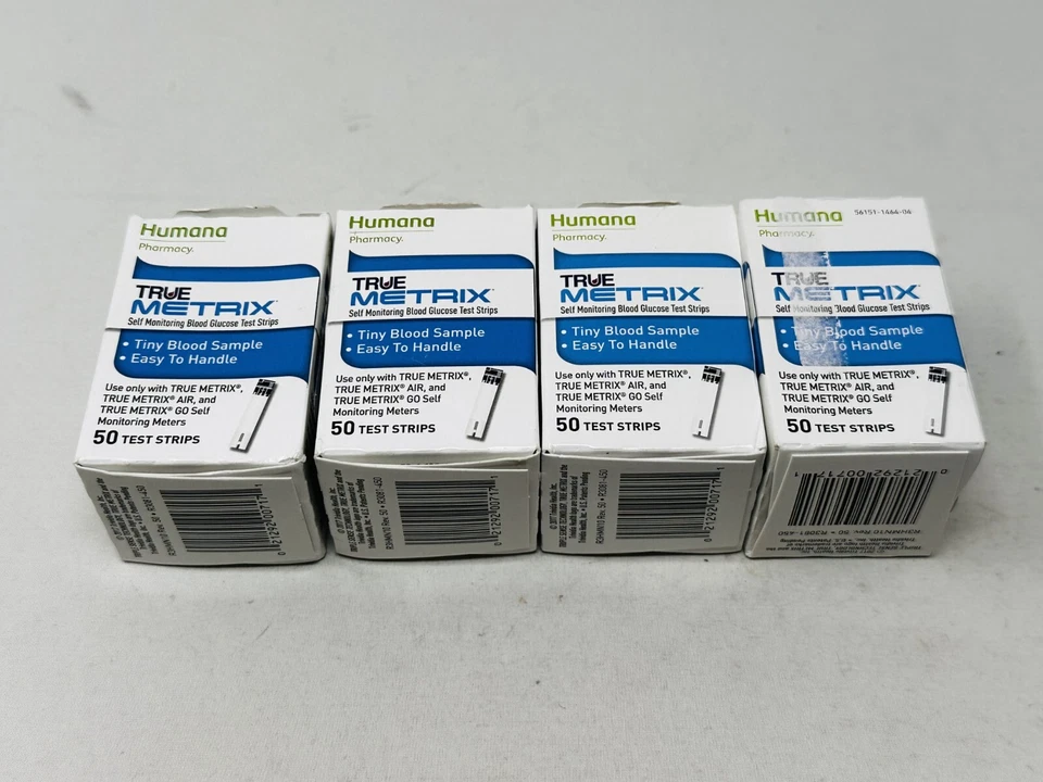 4x50ct True Metrix Test Strips - EXP. 2023
