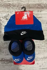 Nike Newborn 0-6 Months 2-piece Set Beanie And Booties LN0304-BE1 - Picture 1 of 2